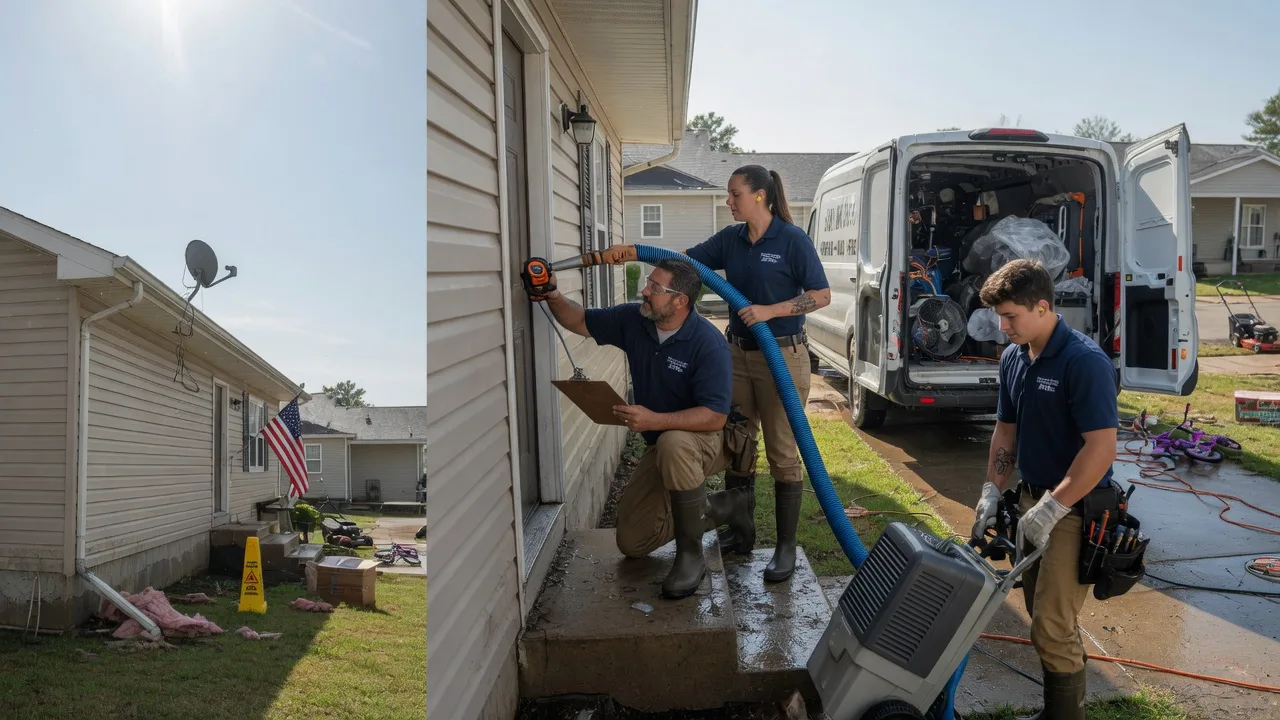 Ceiling Water Damage Restoration in Mentcle, PA near me